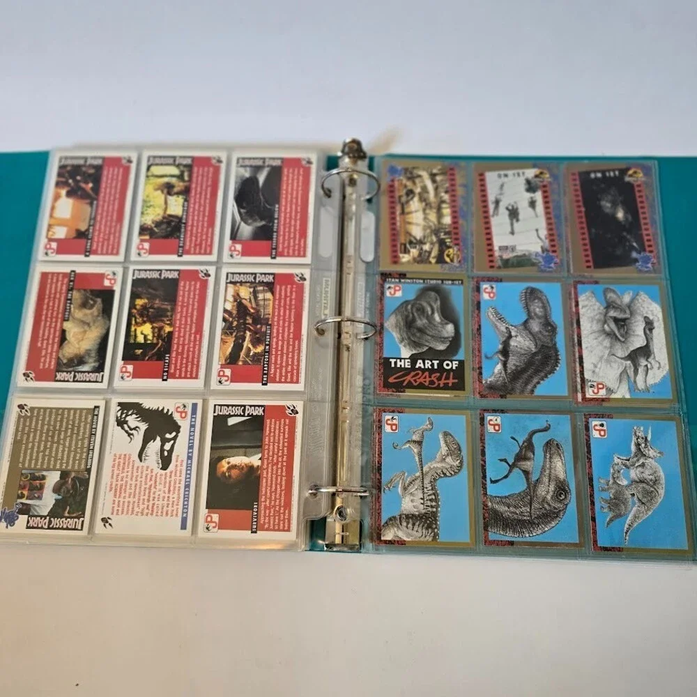VTG 1993 Topps Jurassic Park Complete Set 1-88 w/Sticker Puzzle